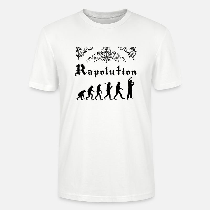 Rap Evolution - T-shirt bio CRAFTER Stanley Stella Unisexe - blanc