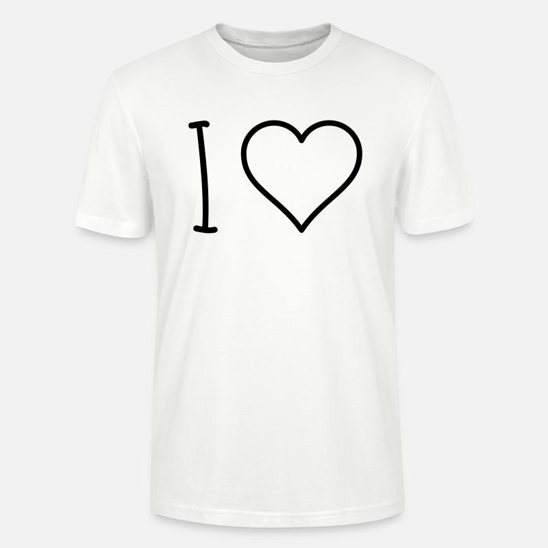 I Love - Stanley/Stella Unisex Bio-T-Shirt CRAFTER - Weiß
