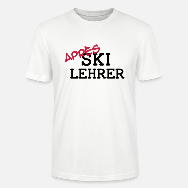 Enseignant de l'après-ski - T-shirt bio CRAFTER Stanley Stella Unisexe - blanc