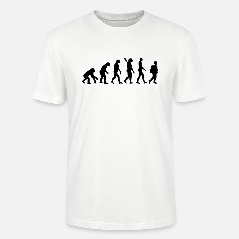 Évolution École - T-shirt bio CRAFTER Stanley Stella Unisexe - blanc