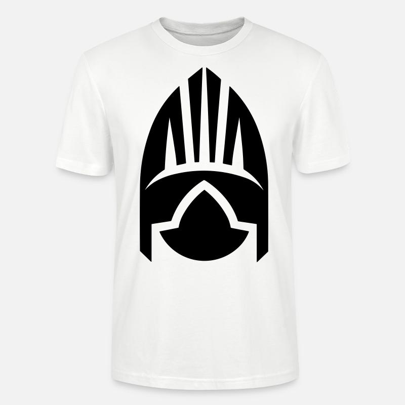 Wikingerhelm Krieger - Stanley/Stella Unisex Bio-T-Shirt CRAFTER - Weiß