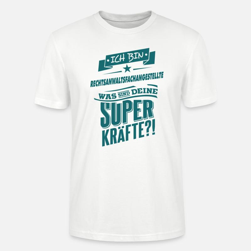 Superpower Rechtsanwaltsfachangestellte - Beruf - Stanley/Stella Unisex Bio-T-Shirt CRAFTER - Weiß