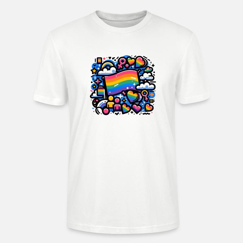 Graffiti Pride 2 - Stanley/Stella Unisex Bio-T-Shirt CRAFTER - Weiß