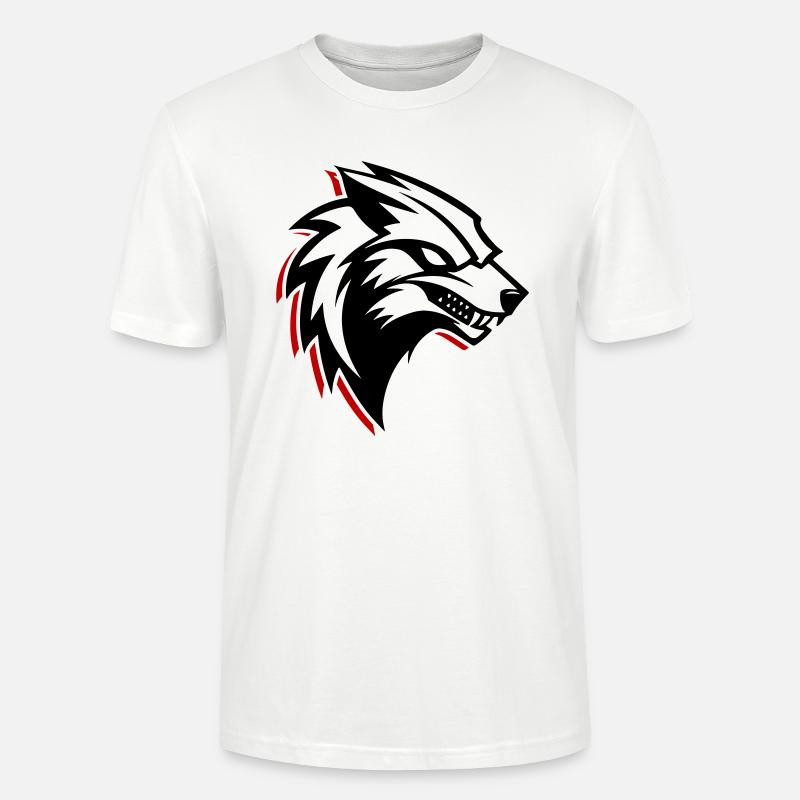 Wolf Logo - Stanley/Stella Unisex Bio-T-Shirt CRAFTER - Weiß