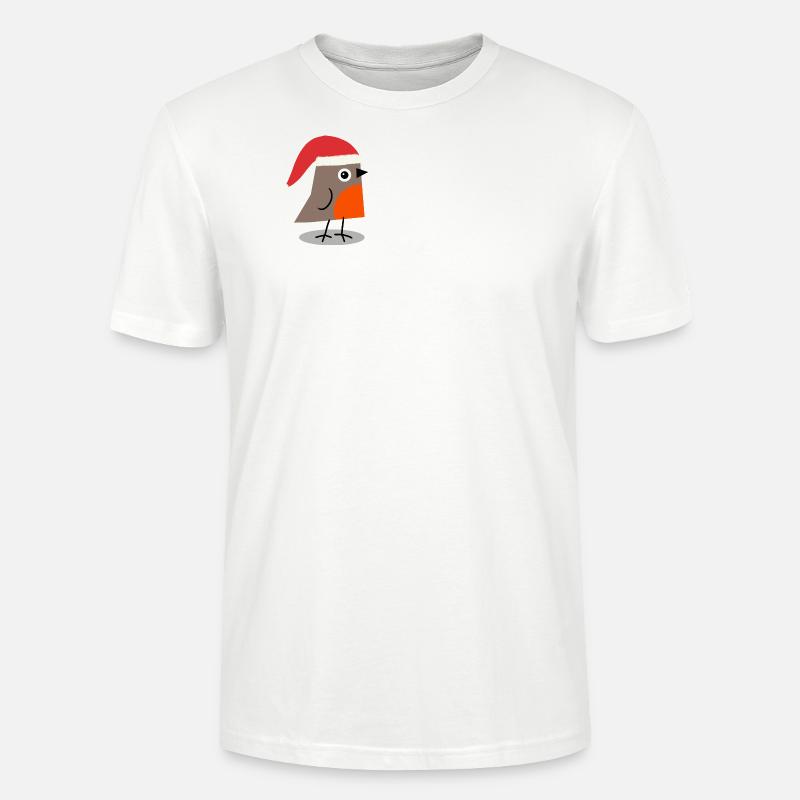 Rotkehlchen - Stanley/Stella Unisex Bio-T-Shirt CRAFTER - Weiß