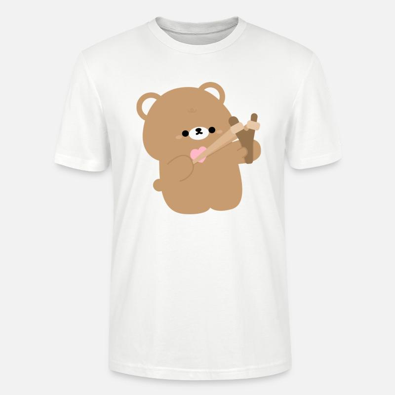 Amour de l’ours - T-shirt bio CRAFTER Stanley Stella Unisexe - blanc