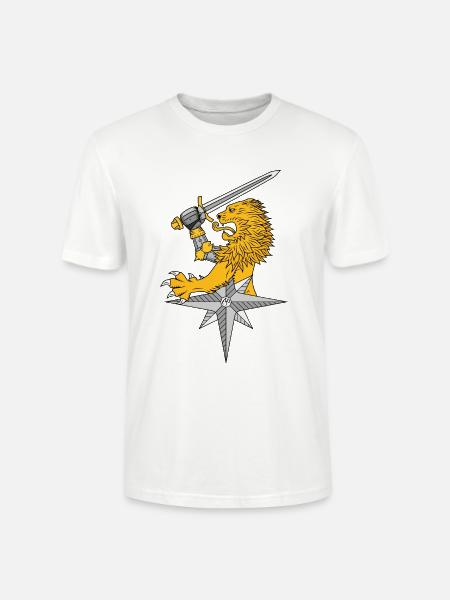 Aalto Asko Kunstlöwe und Stern - Stanley/Stella Unisex Bio-T-Shirt CRAFTER - Weiß