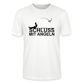 Dernière fête de la poule de pêche - T-shirt bio CRAFTER Stanley Stella Unisexe - blanc - Devant - Alina (178cm) & Michal (187cm)