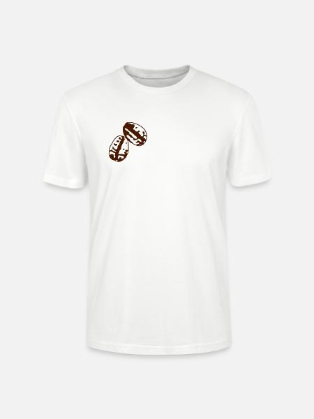 Kaffeebohnen - Stanley/Stella Unisex Bio-T-Shirt CRAFTER - Weiß