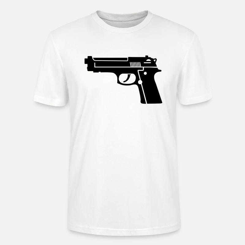 Pistole - Stanley/Stella Unisex Bio-T-Shirt CRAFTER - Weiß