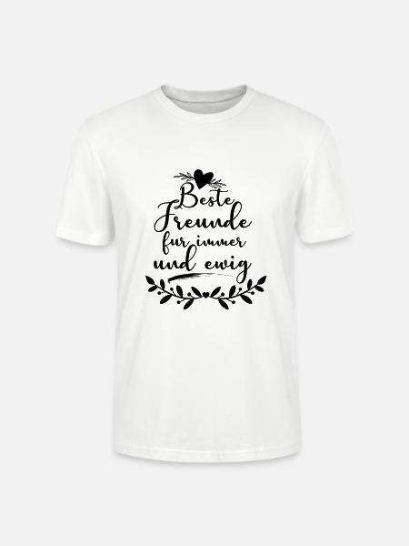Beste Freunde für immer - Stanley/Stella Unisex Bio-T-Shirt CRAFTER - Weiß