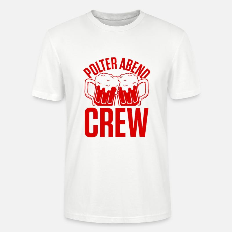 Polter Abend Crew - Stanley/Stella Unisex Bio-T-Shirt CRAFTER - Weiß