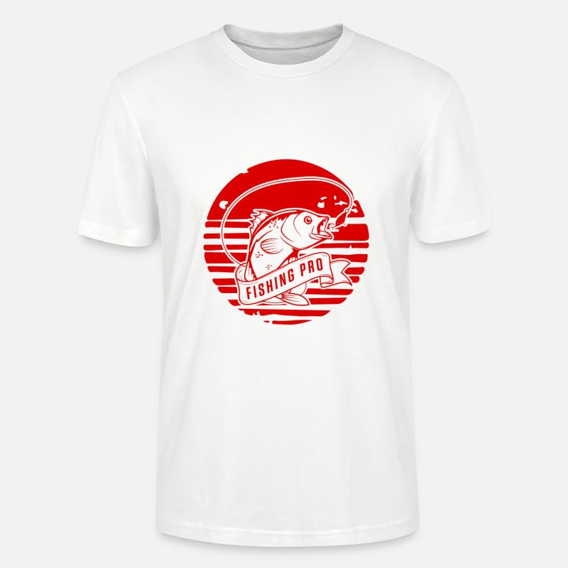 Pêche Pro - T-shirt bio CRAFTER Stanley Stella Unisexe - blanc