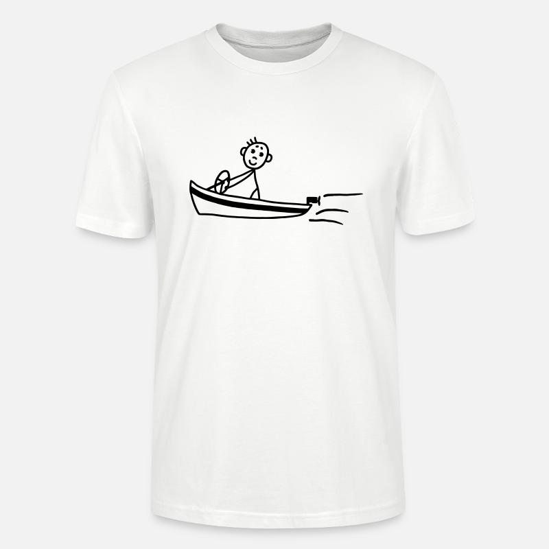 Motorboot - Boot - Stanley/Stella Unisex Bio-T-Shirt CRAFTER - Weiß