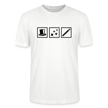 Zauberer - Stanley/Stella Unisex Bio-T-Shirt CRAFTER - Weiß - Vorne - Alina (178cm) & Michal (187cm)