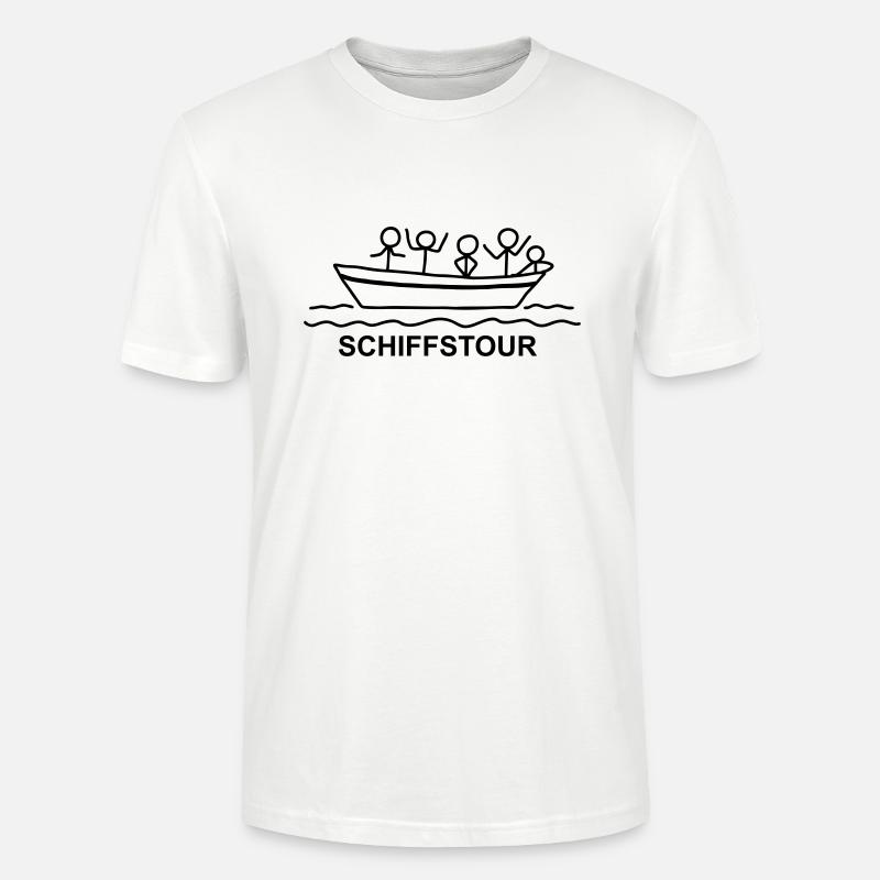 Schiffstour - Bootsfahrt - Stanley/Stella Unisex Bio-T-Shirt CRAFTER - Weiß