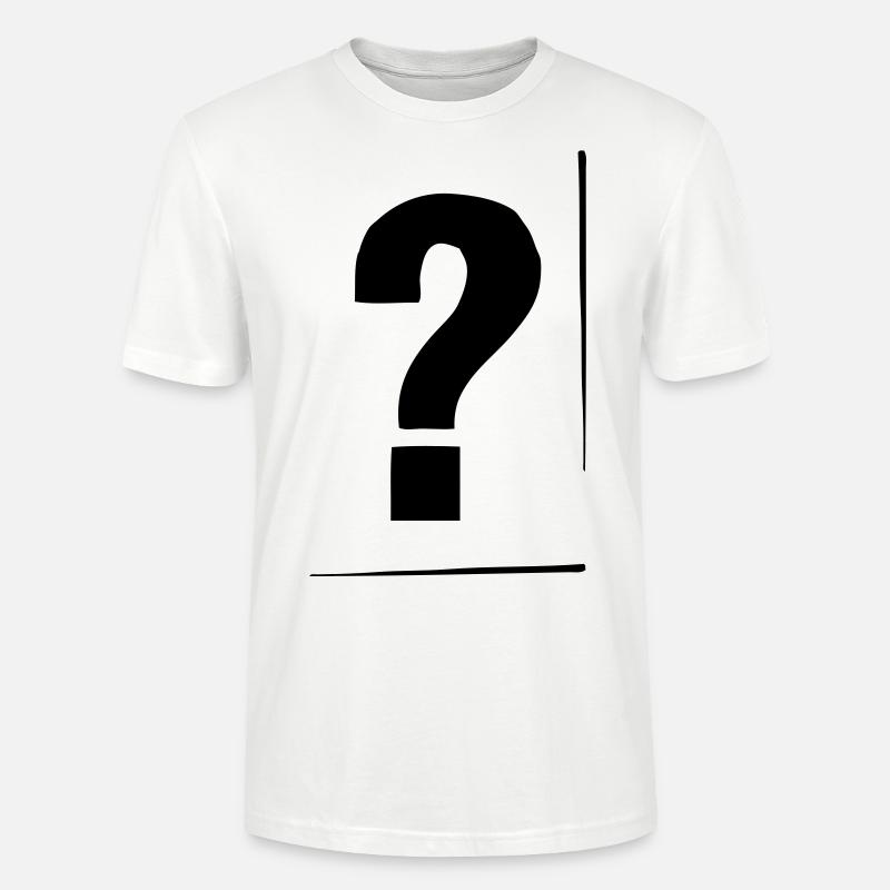 Fragezeichen - TimotheeDesign - Stanley/Stella Unisex Bio-T-Shirt CRAFTER - Weiß