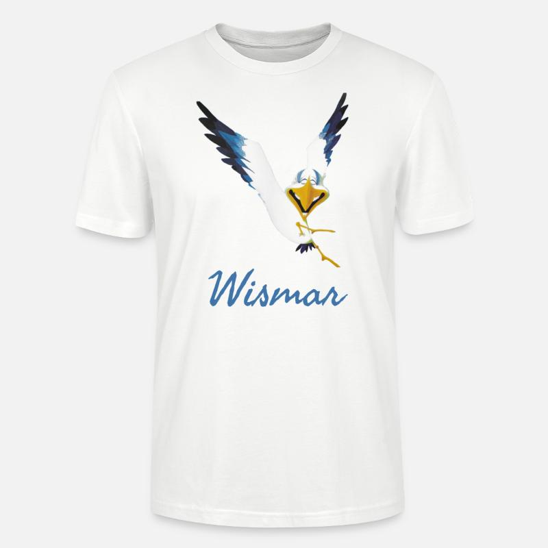 Lachmöwe Wismar - Stanley/Stella Unisex Bio-T-Shirt CRAFTER - Weiß
