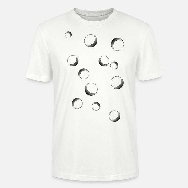 Löcher im Bauch - optischer Effekt - Stanley/Stella Unisex Bio-T-Shirt CRAFTER - Weiß