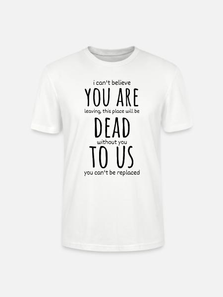 Avskjedsgave til kollegaer, avskjedsgaver - Stanley/Stella CRAFTER unisex økologisk T-skjorte - hvit