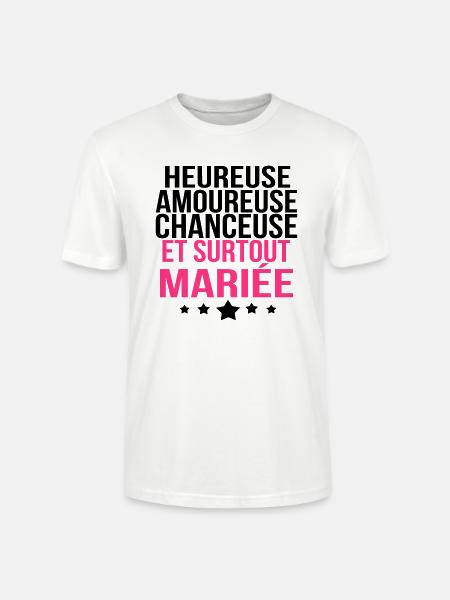 et surtout mariée - T-shirt bio CRAFTER Stanley Stella Unisexe - blanc