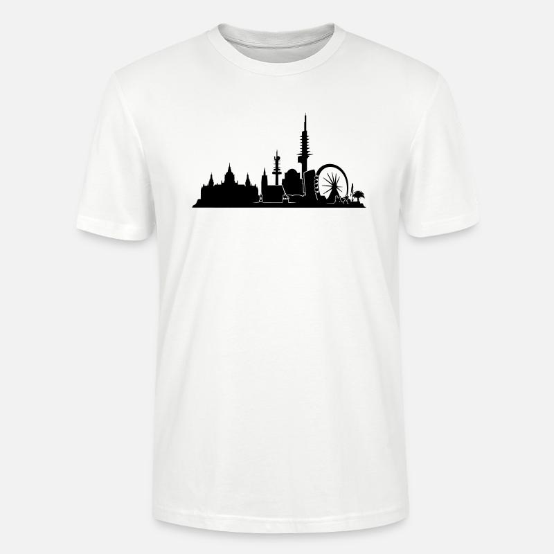 Hannover // Skyline // Silhouette // Skylineshirt - Stanley/Stella Unisex Bio-T-Shirt CRAFTER - Weiß