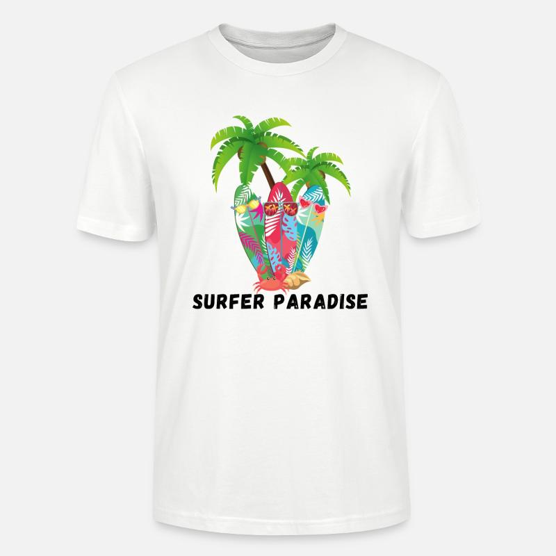 Surfer Paradise - Stanley/Stella Unisex Bio-T-Shirt CRAFTER - Weiß