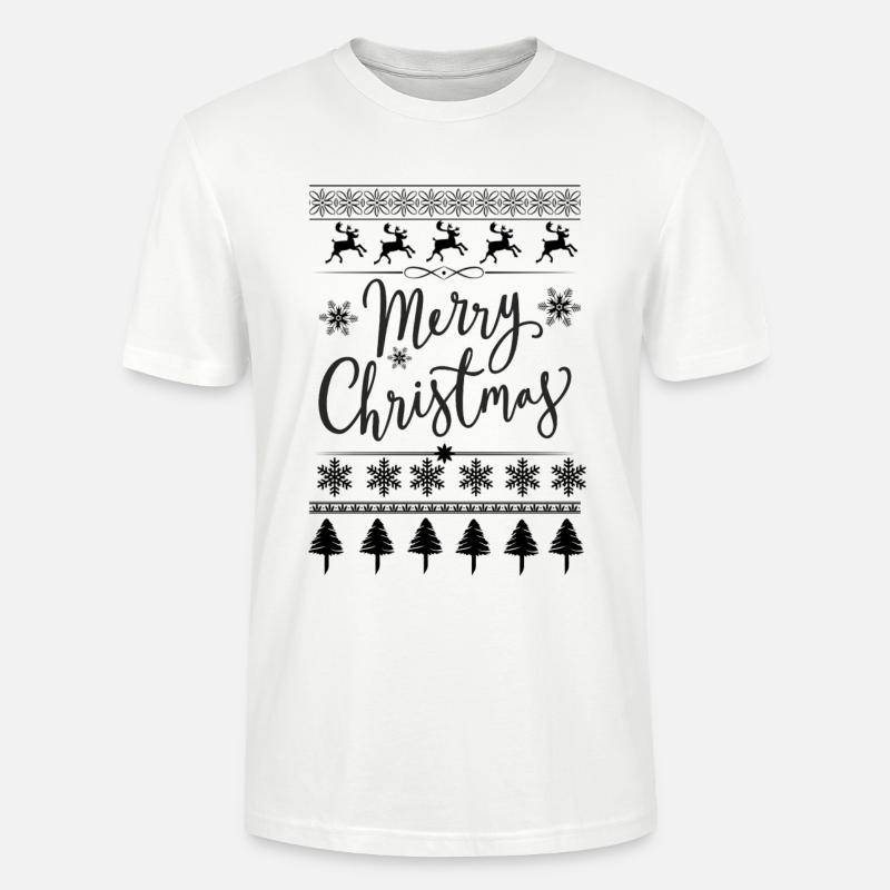 Joyeux Noël Scripté - T-shirt bio CRAFTER Stanley Stella Unisexe - blanc