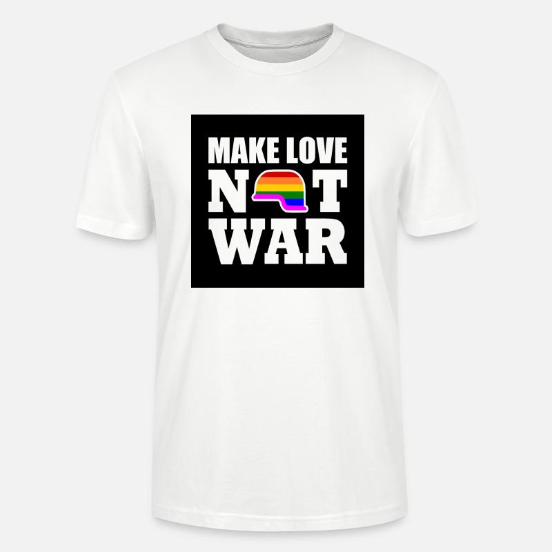 Make love not war - Stanley/Stella Unisex Bio-T-Shirt CRAFTER - Weiß