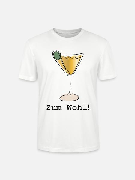 Cocktail Zum Wohl - Stanley/Stella Unisex Bio-T-Shirt CRAFTER - Weiß