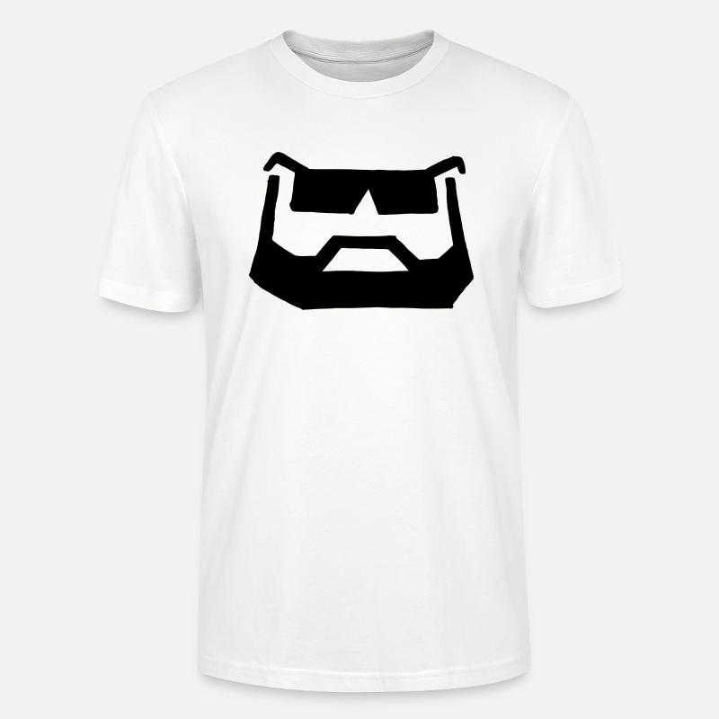 bart brille - Stanley/Stella Unisex Bio-T-Shirt CRAFTER - Weiß