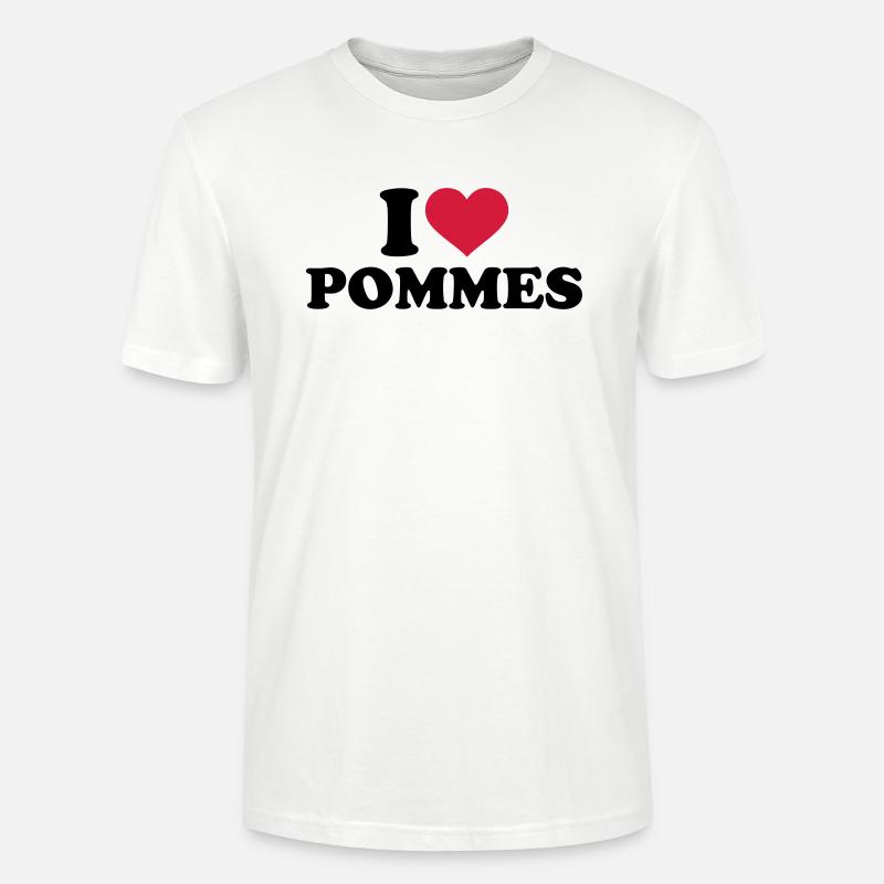 Pommes - Stanley/Stella Unisex Bio-T-Shirt CRAFTER - Weiß