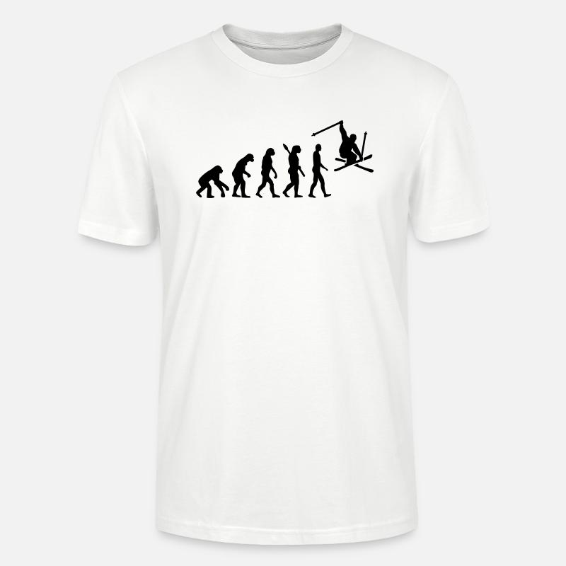 Evolution Ski - T-shirt bio CRAFTER Stanley Stella Unisexe - blanc