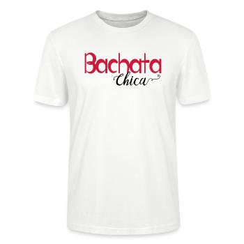 Bachata Chica - Dance Shirt - Stanley/Stella Unisex Bio-T-Shirt CRAFTER - Weiß - Vorne - Alina (178cm) & Michal (187cm)
