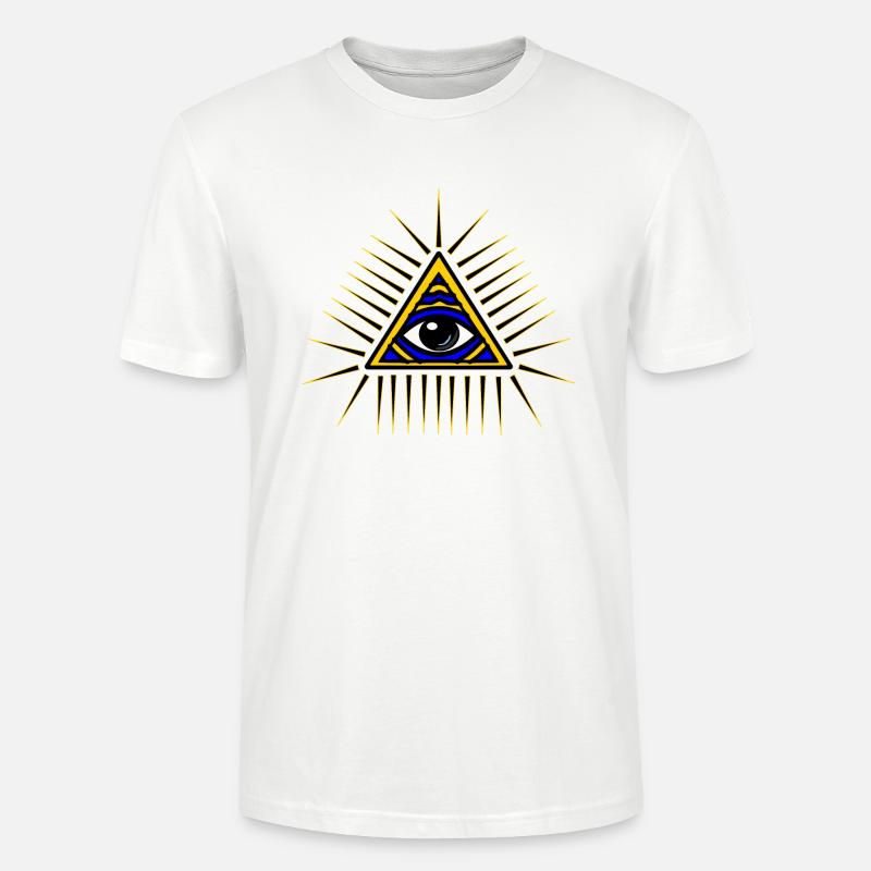Illuminati Geschenk Idee - Stanley/Stella Unisex Bio-T-Shirt CRAFTER - Weiß