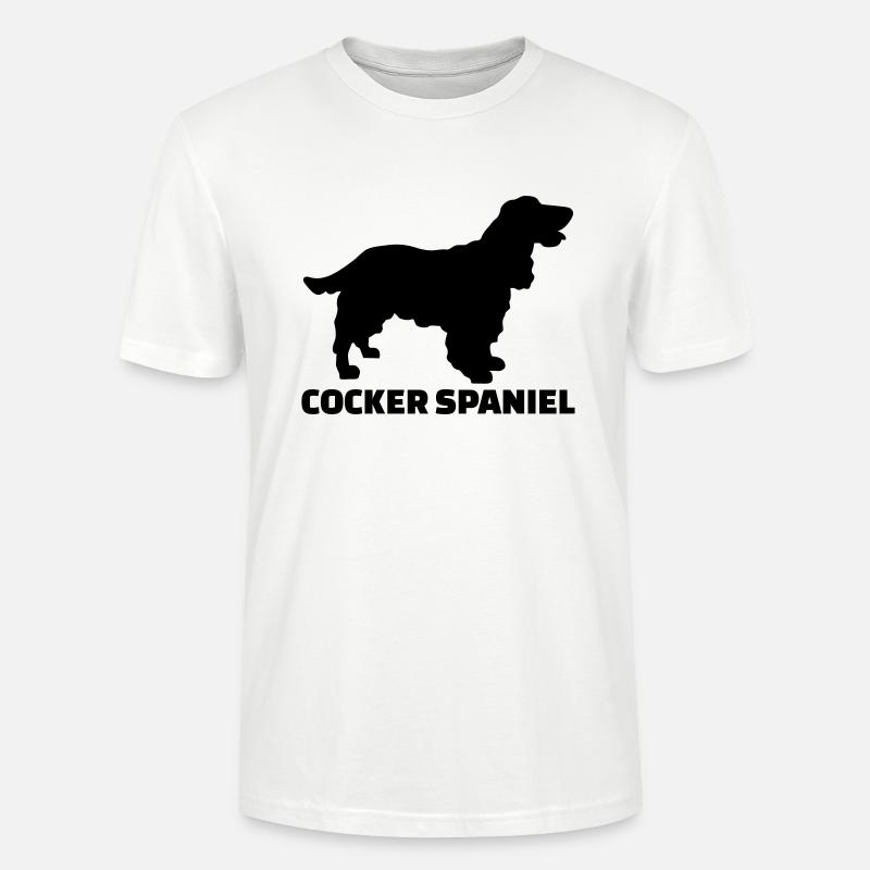 Cocker Spaniel - T-shirt bio CRAFTER Stanley Stella Unisexe - blanc