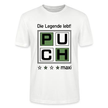 Puch Maxi - Stanley/Stella Unisex Bio-T-Shirt CRAFTER - Weiß - Vorne - Alina (178cm) & Michal (187cm)