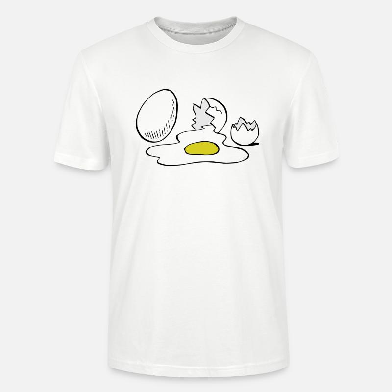 Eier - Stanley/Stella Unisex Bio-T-Shirt CRAFTER - Weiß