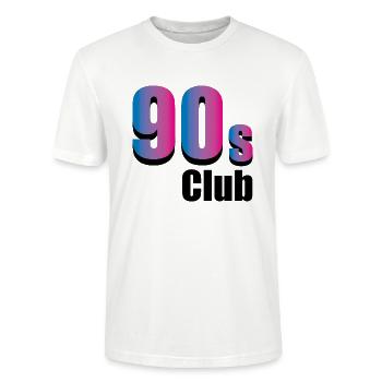 90s club - Stanley/Stella CRAFTER Unisex Organic T-Shirt - white - Front - Alina (178cm) & Michal (187cm)