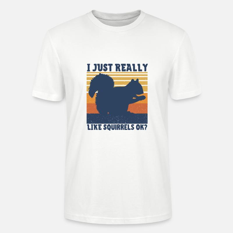 Eichhörnchen - Stanley/Stella Unisex Bio-T-Shirt CRAFTER - Weiß