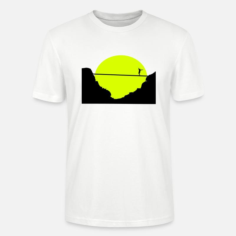 Slackline, Highline, slacklining - Stanley/Stella Unisex Bio-T-Shirt CRAFTER - Weiß