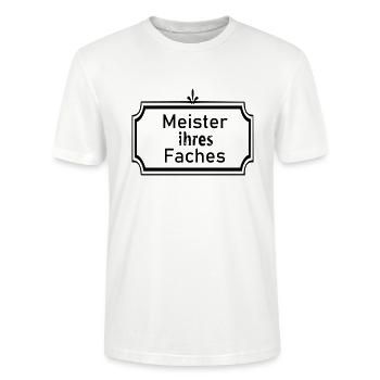 Meister ihres Faches - Stanley/Stella Unisex Bio-T-Shirt CRAFTER - Weiß - Vorne - Alina (178cm) & Michal (187cm)