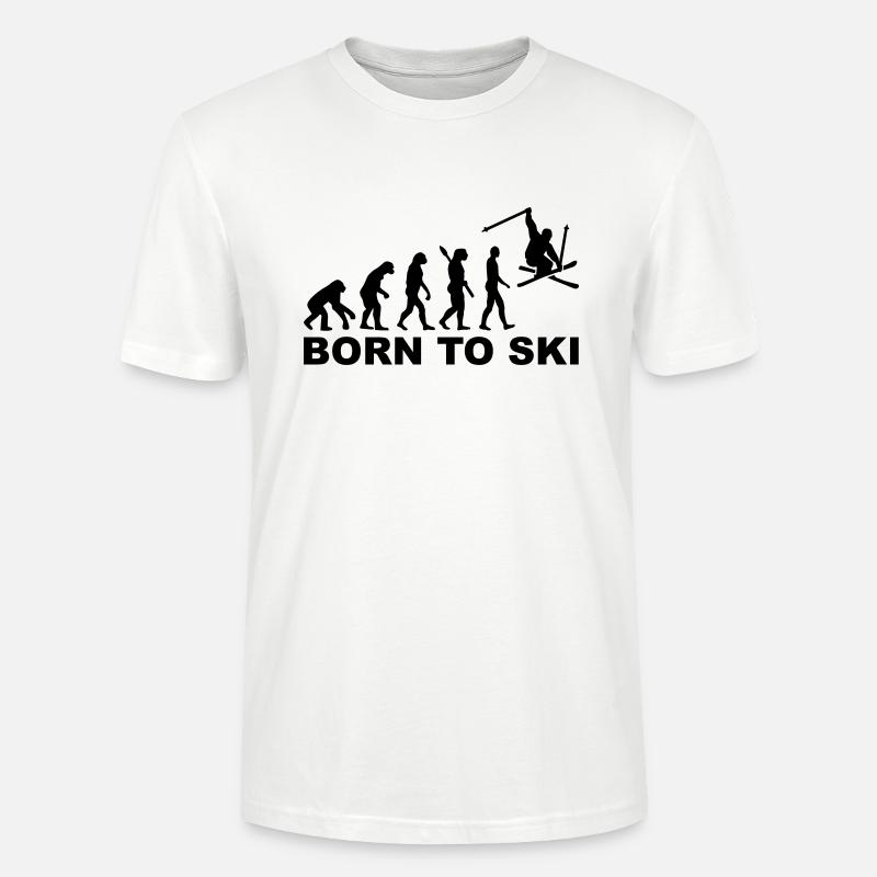 Ski - Stanley/Stella Unisex Bio-T-Shirt CRAFTER - Weiß