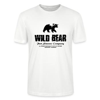 Wild Bear - Stanley/Stella Unisex Bio-T-Shirt CRAFTER - Weiß - Vorne - Alina (178cm) & Michal (187cm)