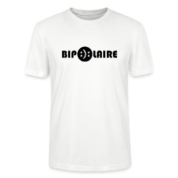 Cadeau Fun : Bipolaire – Humour et Originalité - T-shirt bio CRAFTER Stanley Stella Unisexe - blanc - Devant - Alina (178cm) & Michal (187cm)