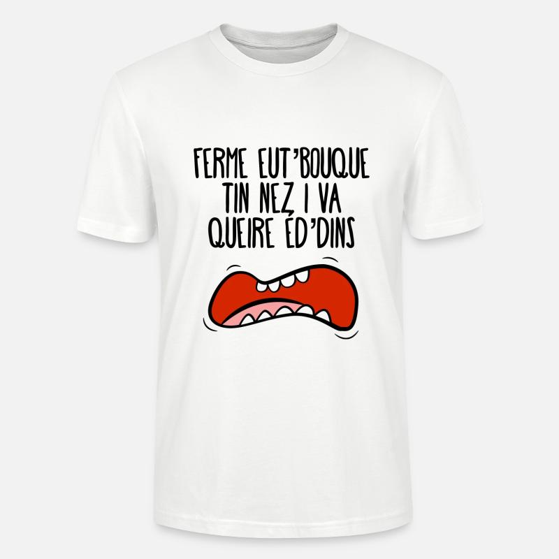 Ferme eut'bouque... - Stanley/Stella Unisex Bio-T-Shirt CRAFTER - Weiß