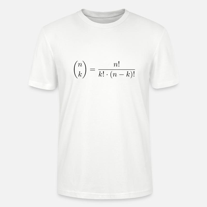 binomial coefficient - Stanley/Stella CRAFTER Unisex Organic T-Shirt - white