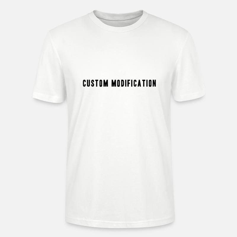 Modification personnalisée - T-shirt bio CRAFTER Stanley Stella Unisexe - blanc