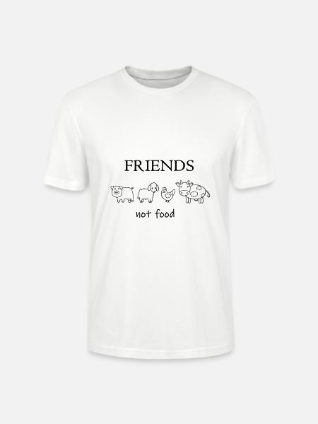 Friends not food / Vegan / Vegetaria - Stanley/Stella Unisex Bio-T-Shirt CRAFTER - Weiß