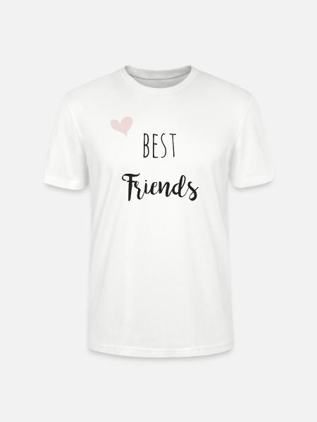Best friends Forever - Partnerlook - Stanley/Stella Unisex Bio-T-Shirt CRAFTER - Weiß